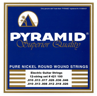 Pyramid - Pure Nickel 12 String Set Med