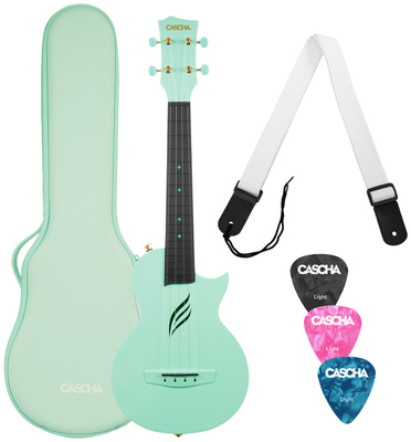 Cascha - Carbon Concert Ukulele Set Min