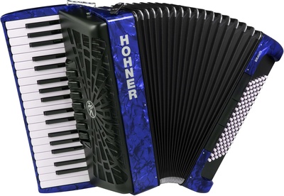 Hohner - Bravo III 96 silent key blue