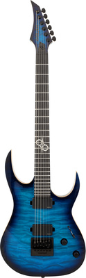 Solar Guitars - S1.6AQOB Quilted Ocean Blue Br