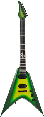 Solar Guitars - V2.6LB Flame Lime Burst Matte