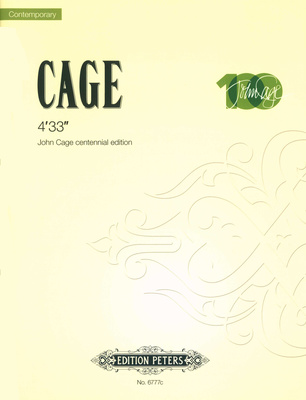 Edition Peters - Cage 4'33''