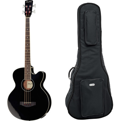 Harley Benton - B-30BK Acoustic Bass Bundle