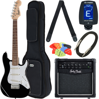 Squier - Mini Strat V2 BK IL Bundle