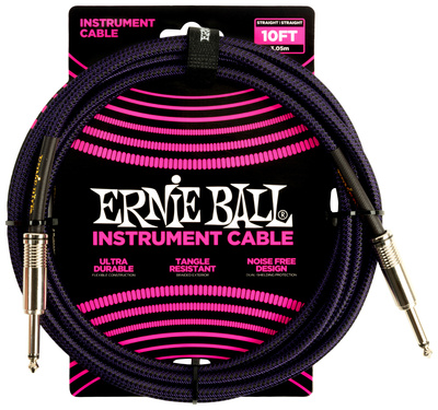 Ernie Ball - Instr.Cable Braided 10ft PB