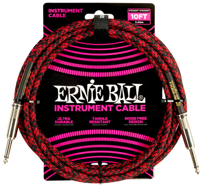 Ernie Ball - Instr.Cable Braided 10ft RB