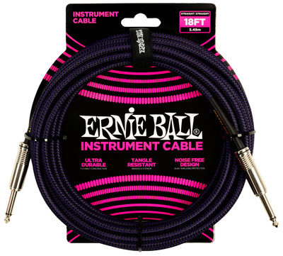 Ernie Ball - Instr.Cable Braided 18ft PB