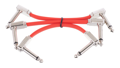 Ernie Ball - 'Red Flat Ribbon Patch Cable 3'''