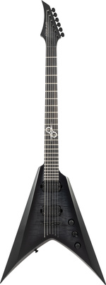 Solar Guitars - V2.6FBB Baritone Flame Black