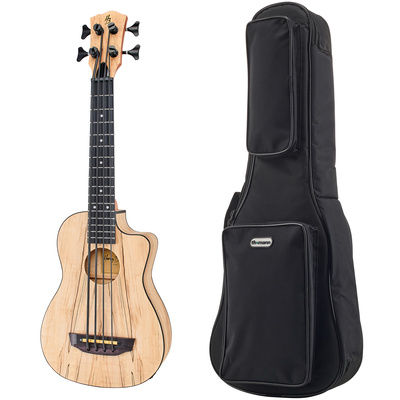 Harley Benton - U-Bass Spalted Maple Bundle