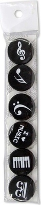 agifty - Music Notes Magnets 6er Pack
