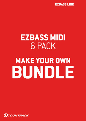 Toontrack - EZbass MIDI 6 Pack Bundle