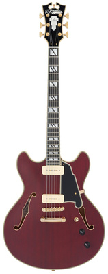 DAngelico - Deluxe DC Satin Trans Wine DAngelico - Deluxe DC Satin Trans Wine