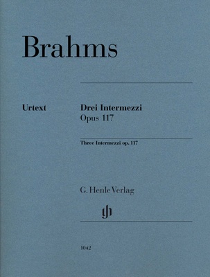 Henle Verlag - Brahms 3 Intermezzi Klavier