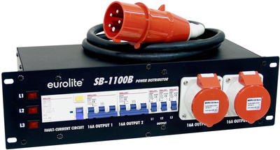 Eurolite - SB-1100B Power distributor 32A