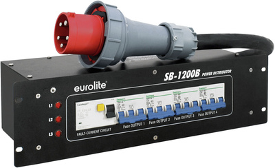 Eurolite - SB-1200B Power distributor 63A