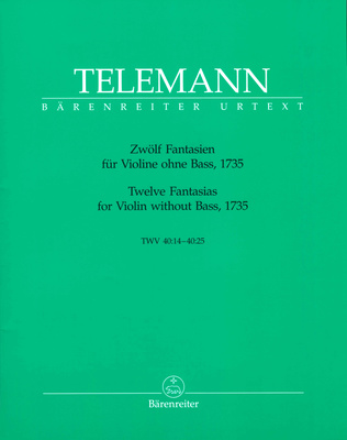 BÃ¤renreiter - Telemann 12 Fantasien Violin