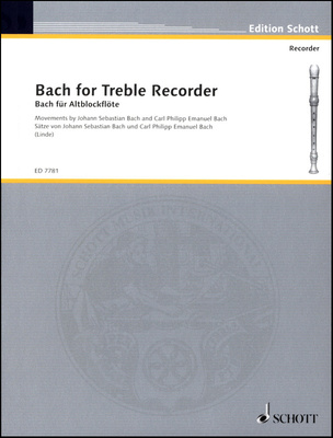 Schott - Bach for Alt-BlockflÃ¶te