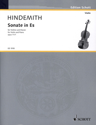 Schott - Hindemith Violinsonate in Es