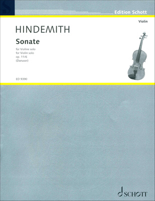 Schott - Hindemith Sonate op. 11/6