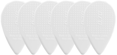 D-Grip Picks - Balkan Form Nylon White 0,70