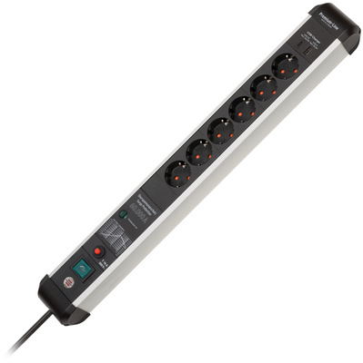 Brennenstuhl - Premium-Protect-L. 6 Way 3m PD