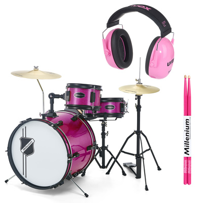 Millenium - Youngster Drum Set Bundle Pink