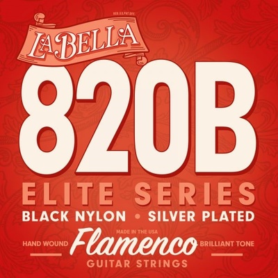La Bella - 820B Black Nylon Flamenco Str.