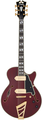 DAngelico - DLX SS Barit. Satin Trans Wine