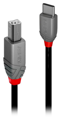Lindy - 0,5 m USB 2.0 Typ C/B Anthra