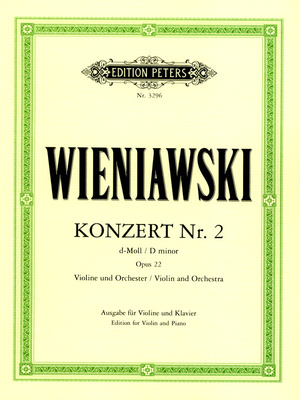 Edition Peters - Wieniawski Violinkonzert Nr. 2