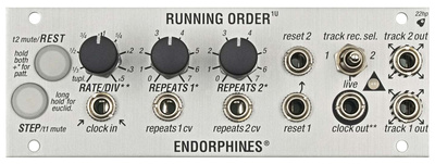 Endorphin.es - Running Order 1U Silver