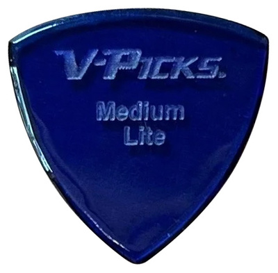 V-Picks - Medium Pointed Lite Blue