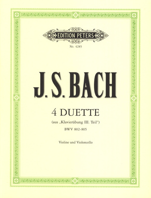 Edition Peters - Bach Duette Violine und Cello