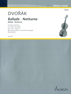 Schott - Dvorak Ballade Notturno Violin