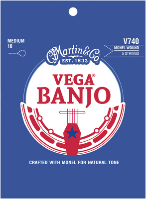 Martin Guitars - V740 Vega Banjo 5 Medium Monel
