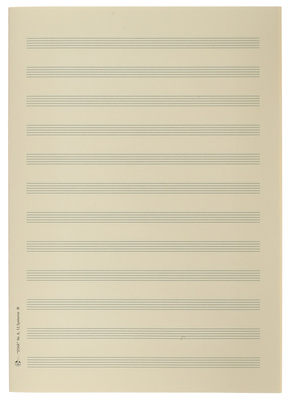 Star - Sheet Music Paper DIN A4 12