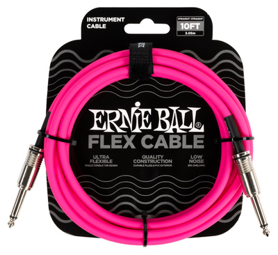 Ernie Ball - Flex Cable 10ft Pink EB6413