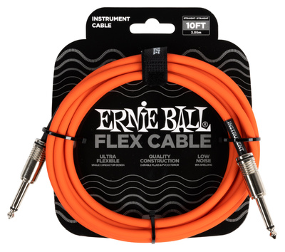 Ernie Ball - Flex Cable 10ft Orange EB6416