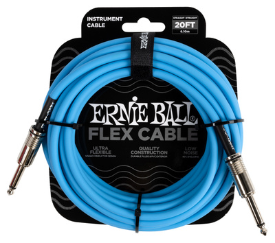 Ernie Ball - Flex Cable 20ft Blue EB6417