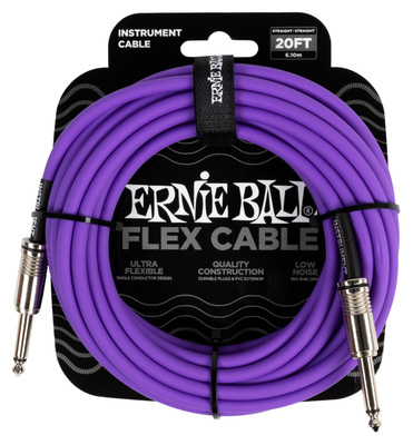 Ernie Ball - Flex Cable 20ft Purple EB6420
