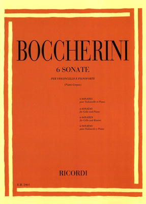 Ricordi - Boccherini 6 Sonaten Cello