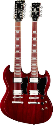 Harley Benton - DC-Custom II 612 Cherry