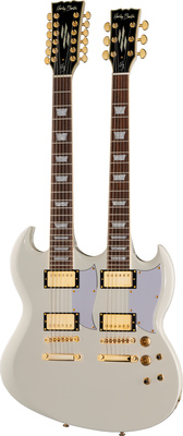 Harley Benton - DC-Custom II 612 White