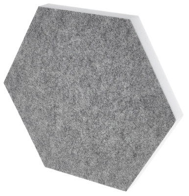 t.akustik - Hexagon Melamine Light Grey 25