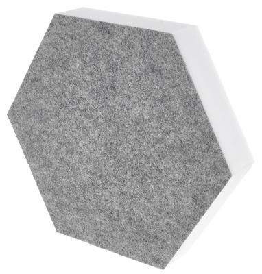 t.akustik - Hexagon Melamine Light Grey 50
