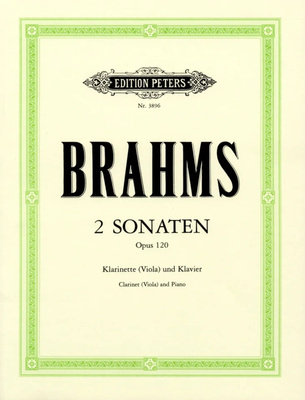 Edition Peters - Brahms 2 Klarinettensonaten