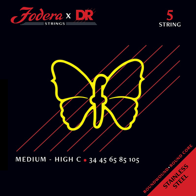 Fodera - x DR 5-String Medium High C S