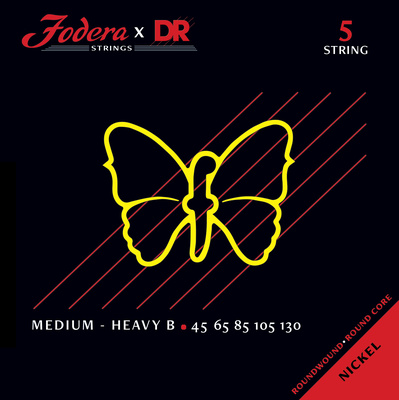 Fodera - x DR 5-String Set M-Heavy B NI