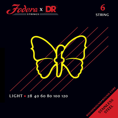 Fodera - x DR 6-String Set Light Steel